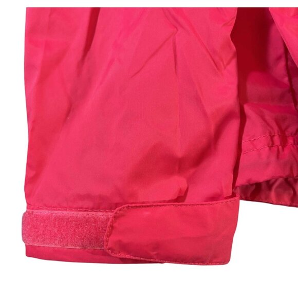 Columbia Womens Lightweight Waterproof Hooded Zfipper Jacket Pink Nylon Large - Picture 5 of 8